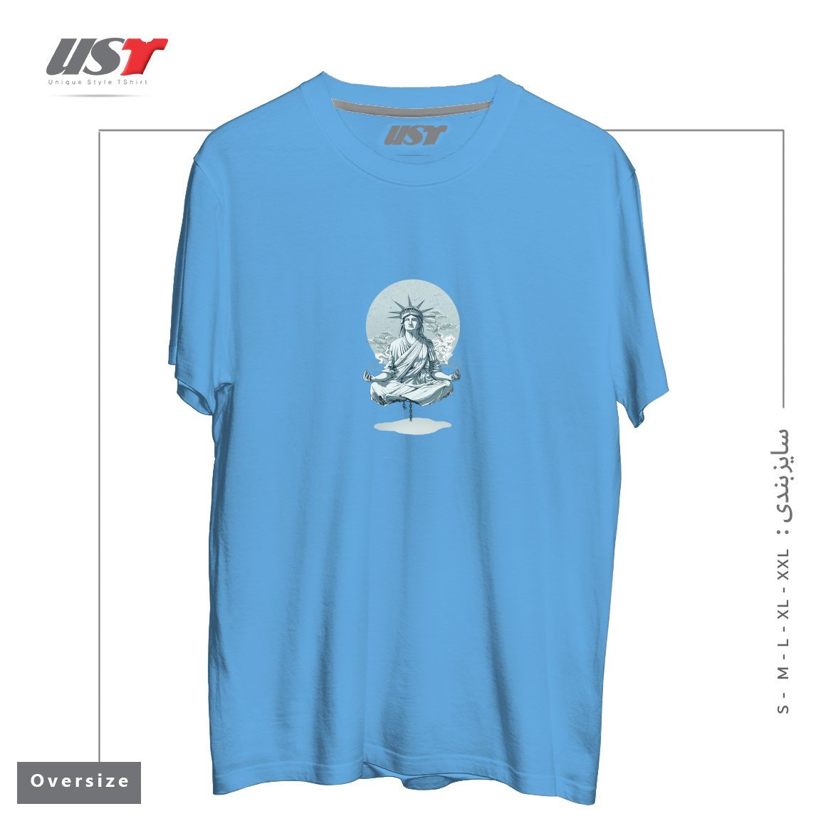 تیشرت اورسایز طرح MEDITATING STATUE