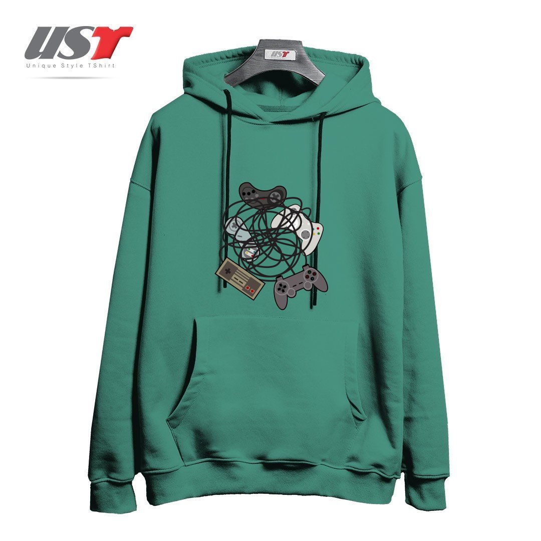 هودی اورسایز طرح TANGLED JOYSTICKS