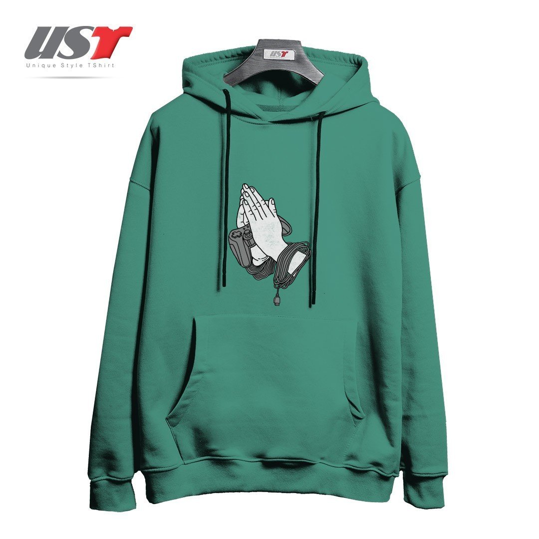 هودی اورسایز طرح PLAYING HANDS