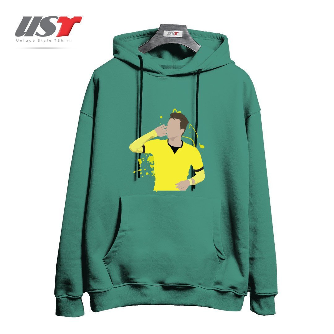 طرح MARCO REUS هودی اورسایزرنگ سبز سدری