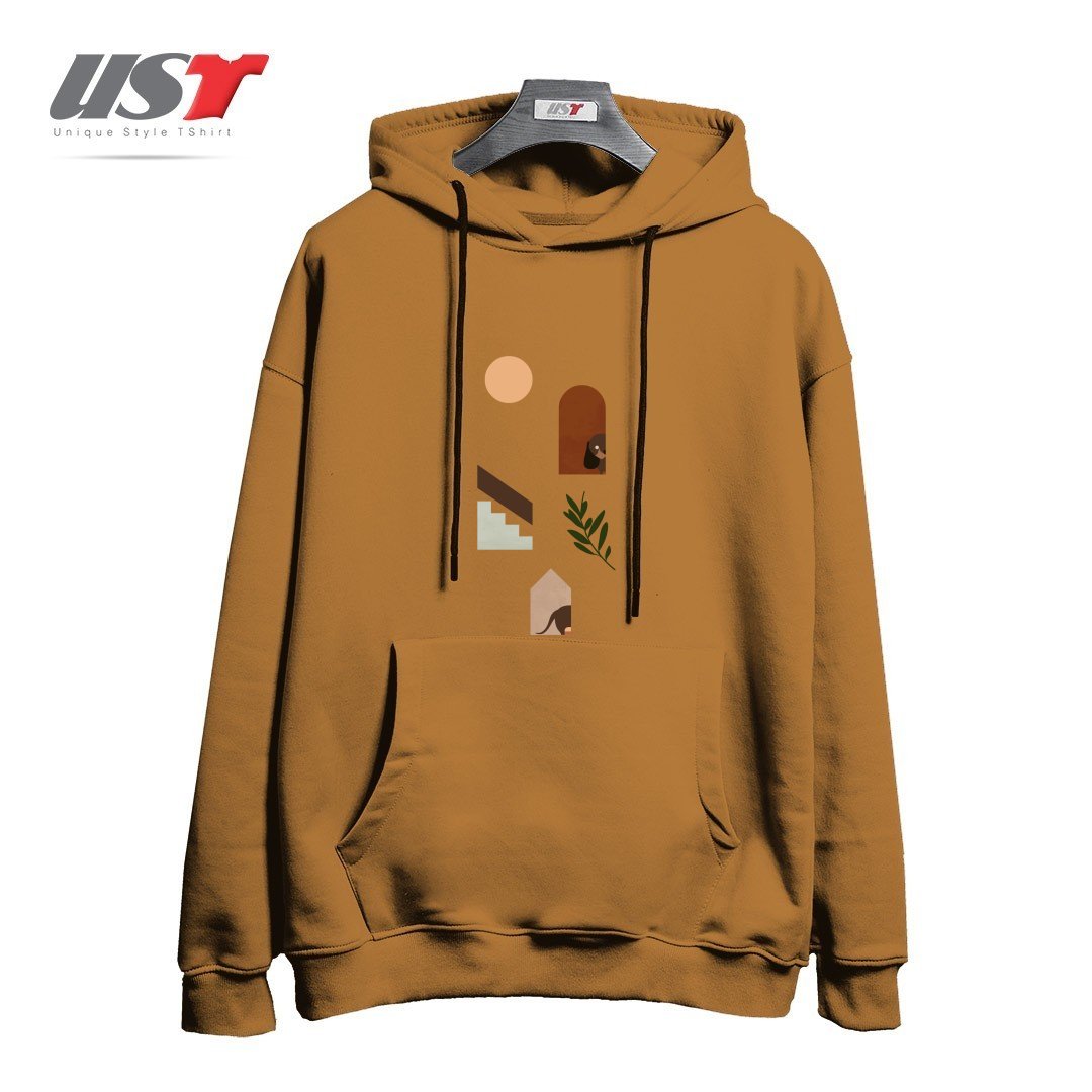 هودی اورسایز طرح HIDE AND SEEK DACHSHUND