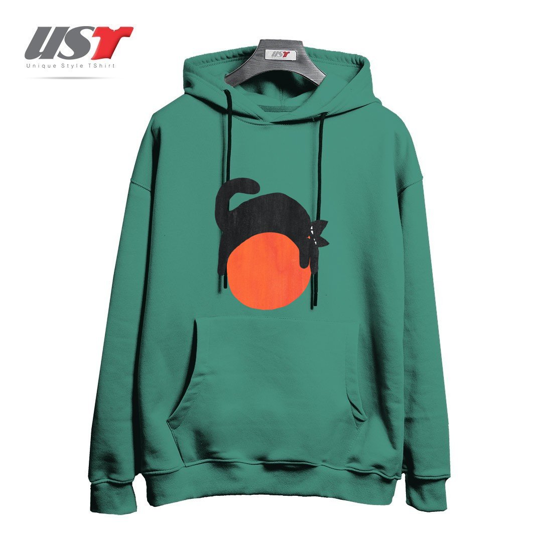 طرح MOOD هودی اورسایزرنگ سبز سدری