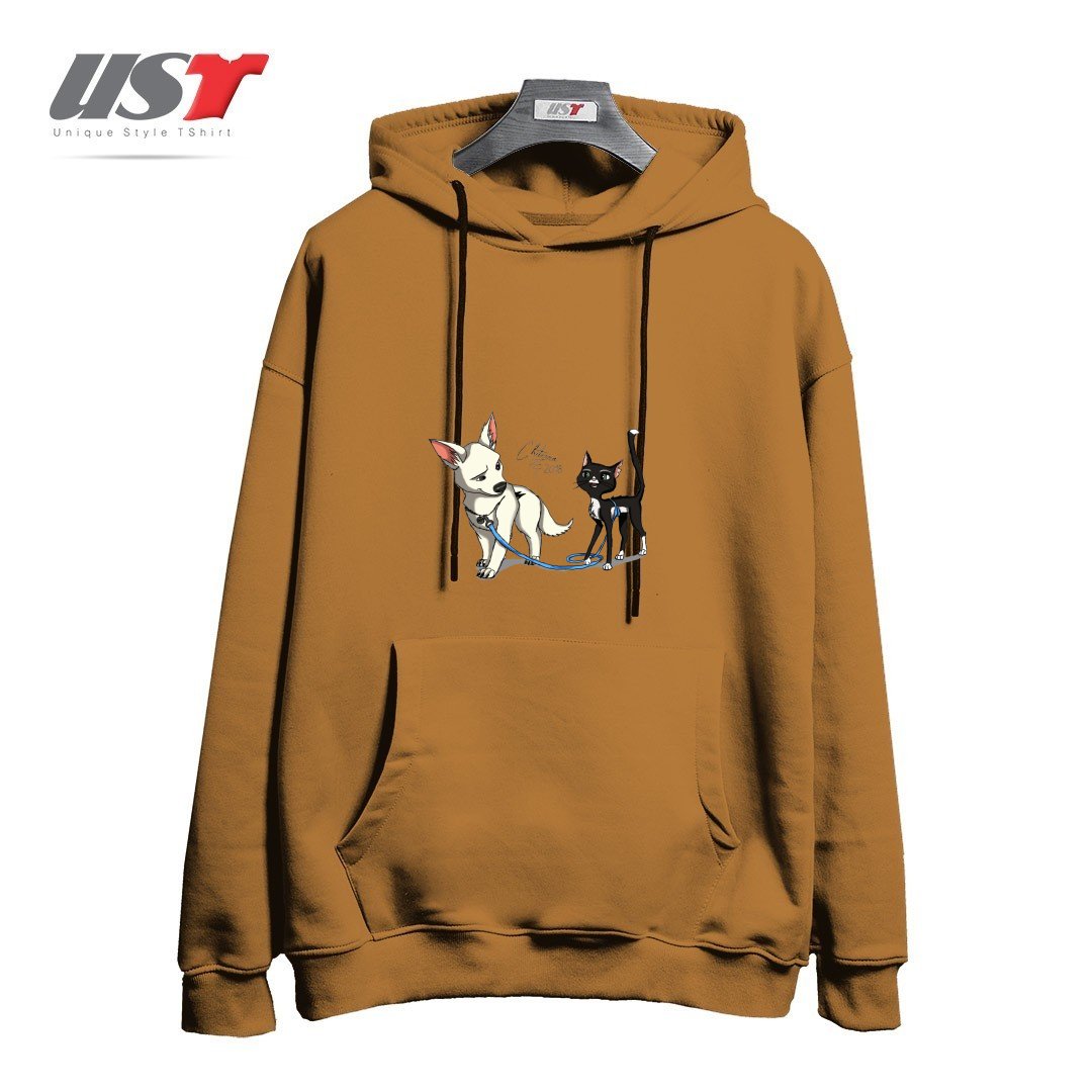 هودی اورسایز طرح BOLT AND MITTENS