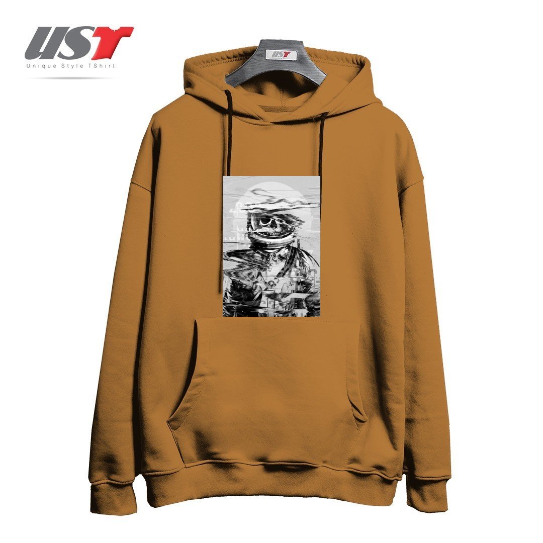 طرح ASTRO SKULL32115 هودی اورسایزرنگ نسکافه ای