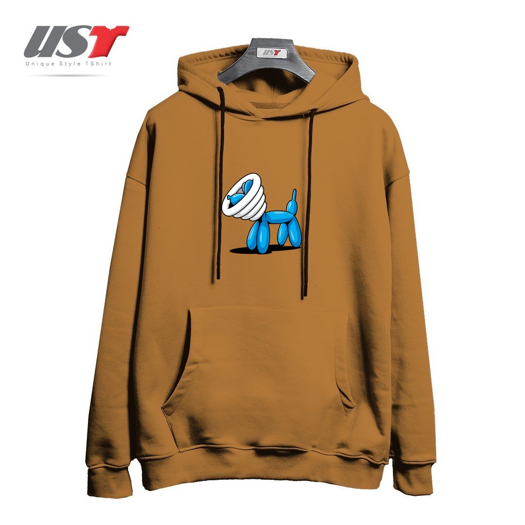 طرح SCRATCHY هودی اورسایزرنگ نسکافه ای