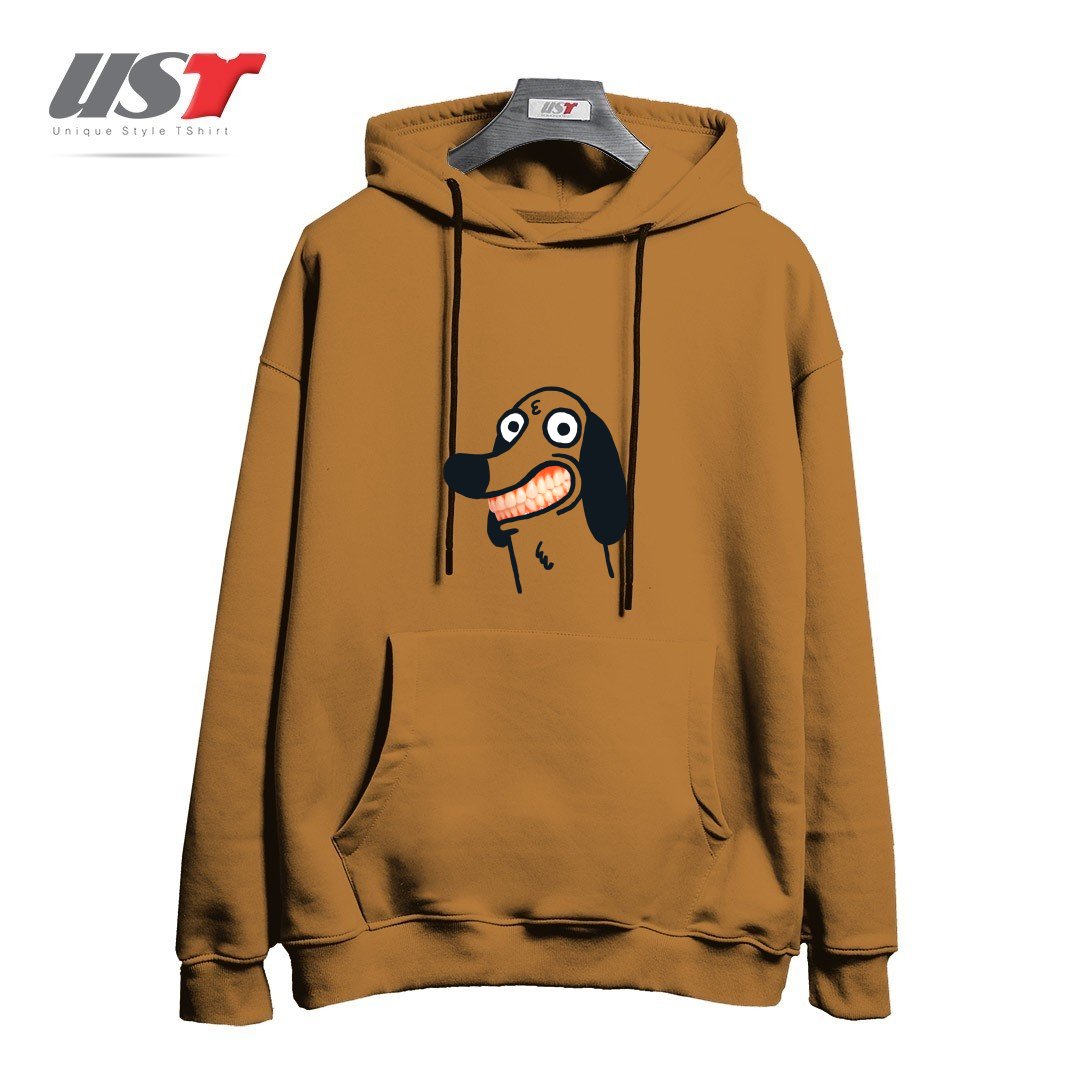 طرح SMILE هودی اورسایزرنگ نسکافه ای