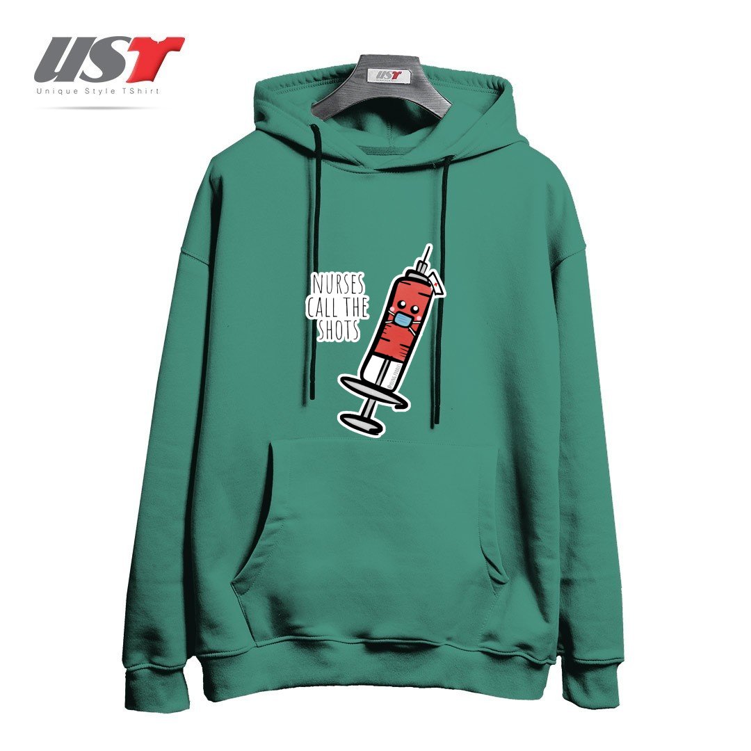 هودی اورسایز طرح NURSES CALL THE SHOTS