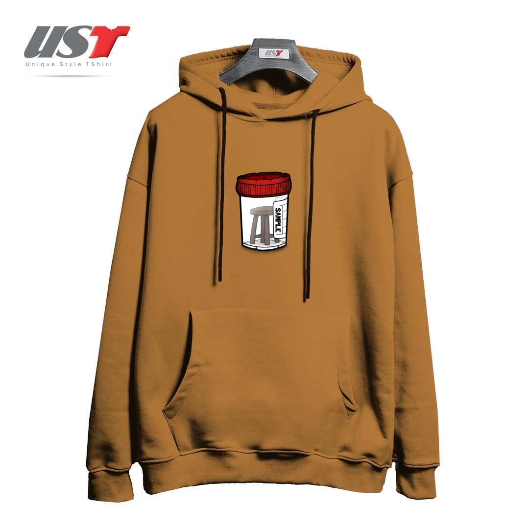 طرح STOOL SAMPLE هودی اورسایزرنگ نسکافه ای