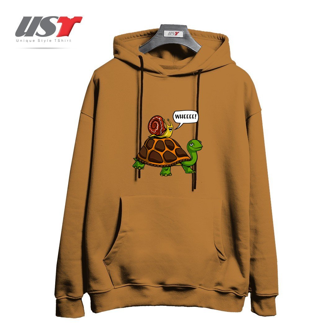 هودی اورسایز طرح SNAIL RIDING TURTLE