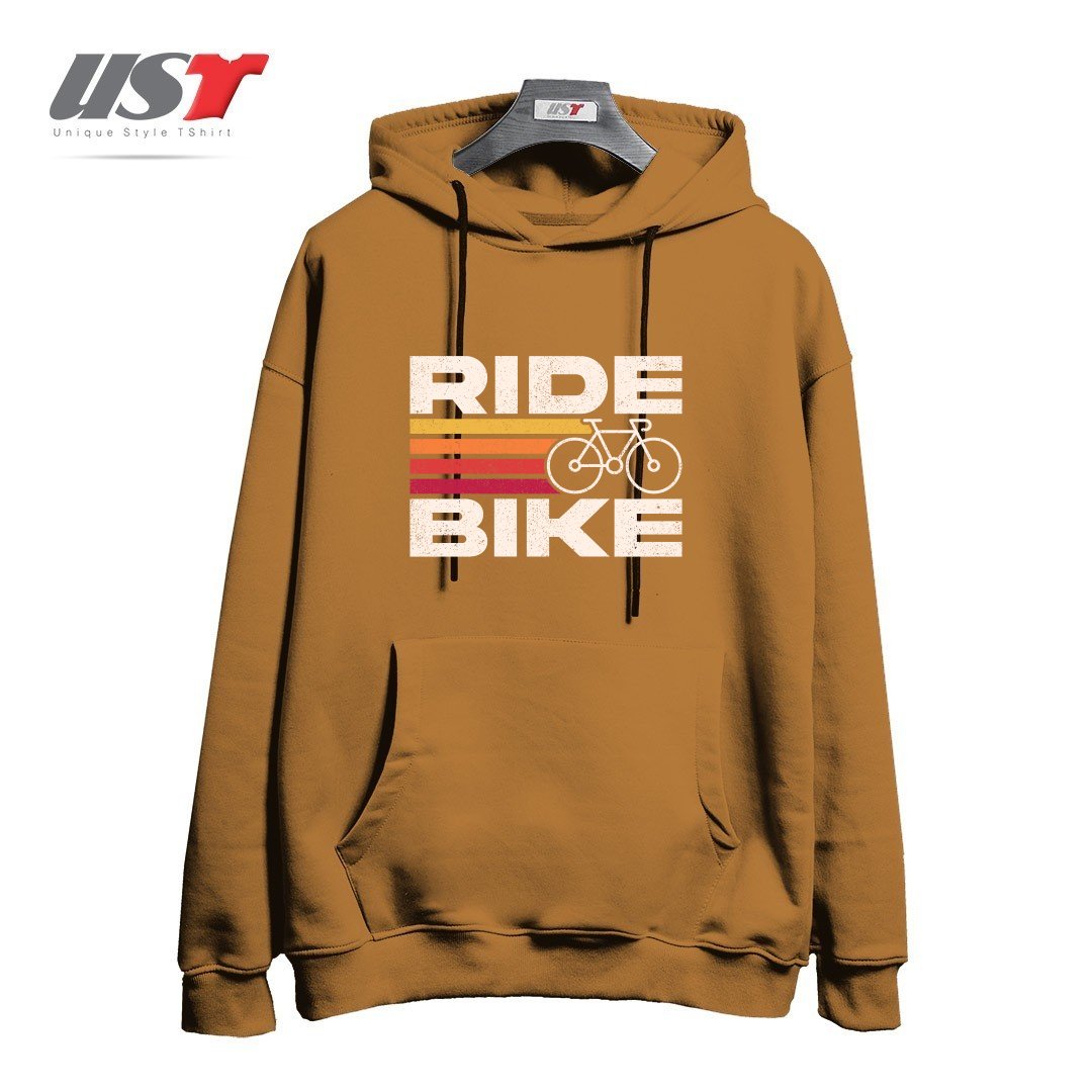 هودی اورسایز طرح RIDE BIKE