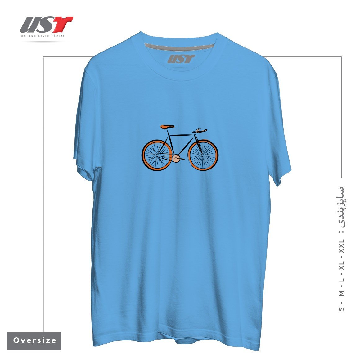 تیشرت اورسایز طرح BIKE