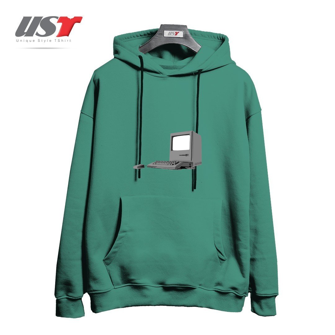 طرح WHERE IT ALL BEGAN هودی اورسایزرنگ سبز سدری