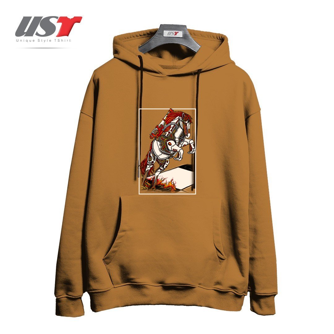 طرح THE DARKNESS KNIGHT هودی اورسایزرنگ نسکافه ای