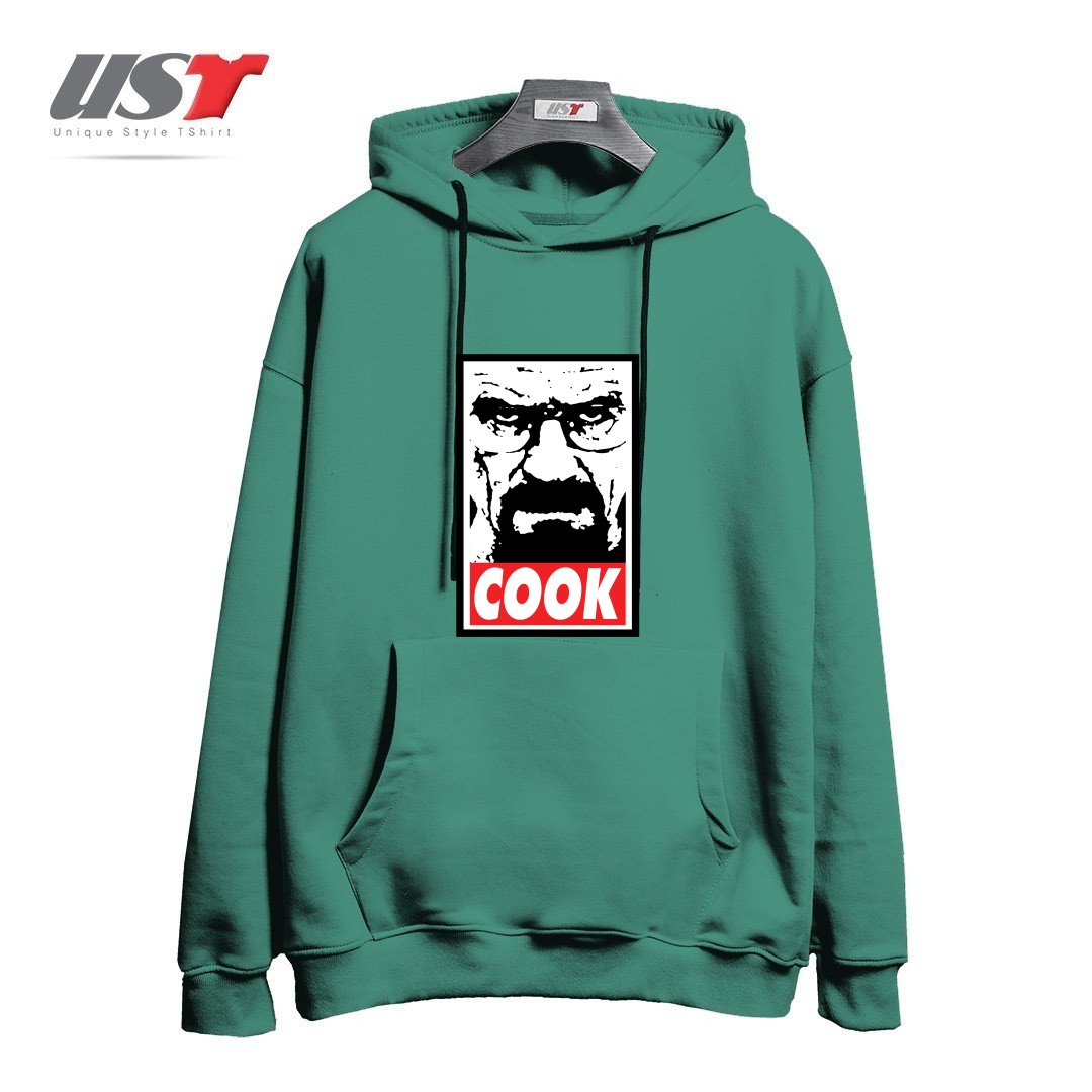 طرح COOK هودی اورسایزرنگ سبز سدری