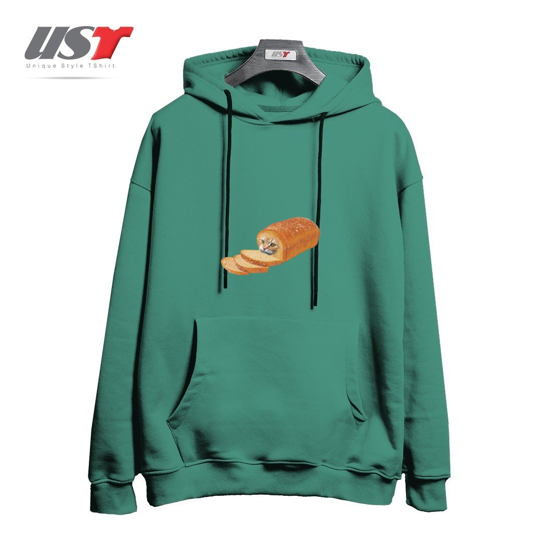 هودی اورسایز طرح CAT LOAF KITTY KITTEN BREAD BREADLOAF CATS FUNNY54545