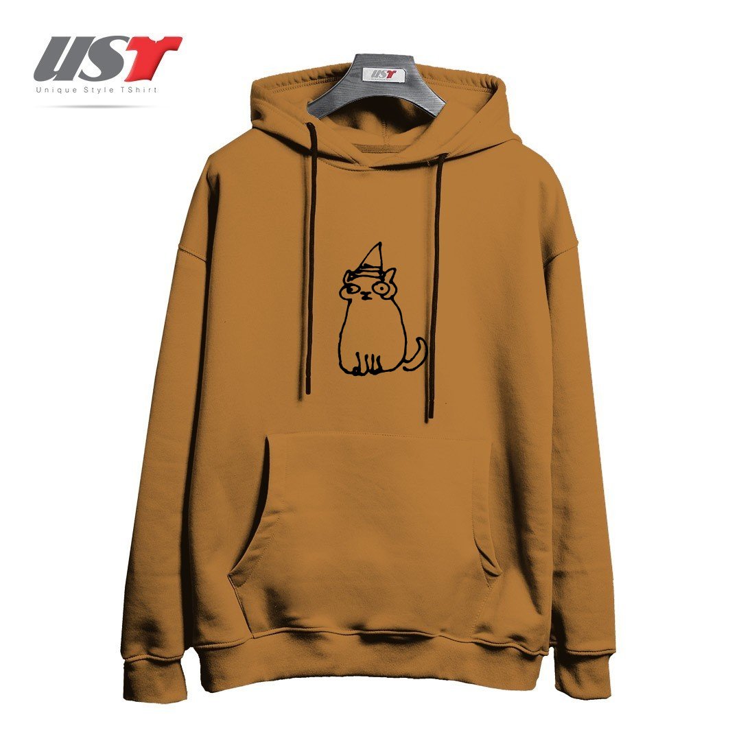 هودی اورسایز طرح WIZARD CAT