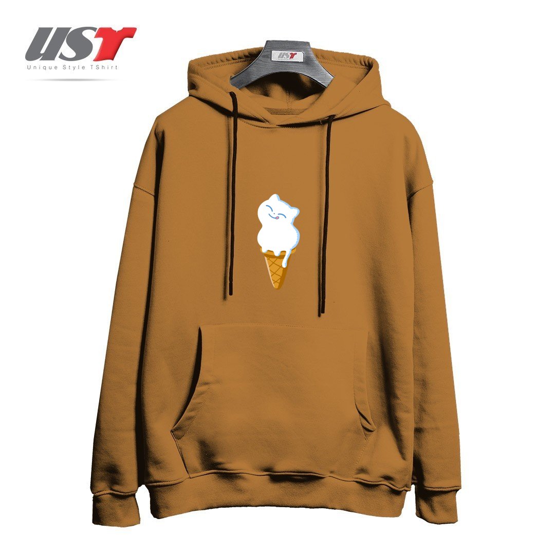 هودی اورسایز طرح ICE CREAM CAT41545415