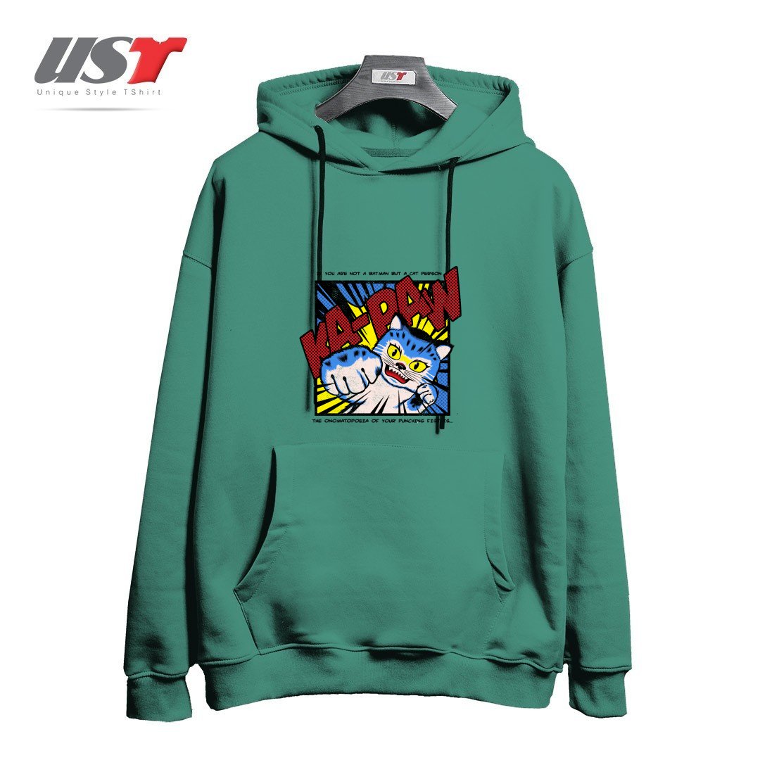 طرح KA-PAW هودی اورسایزرنگ سبز سدری