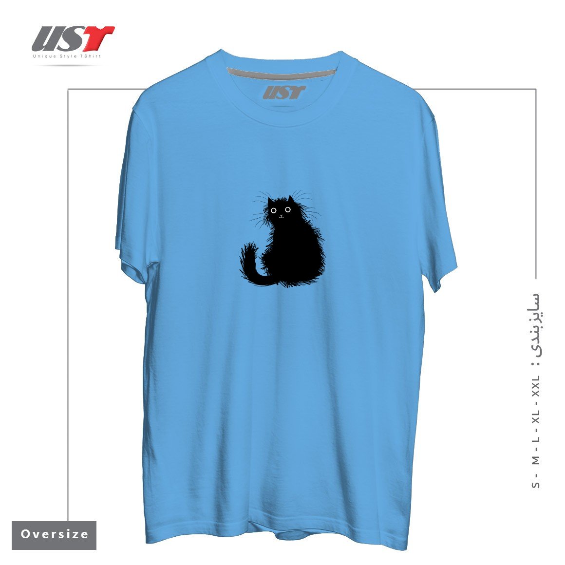 تیشرت اورسایز طرح MOGGY