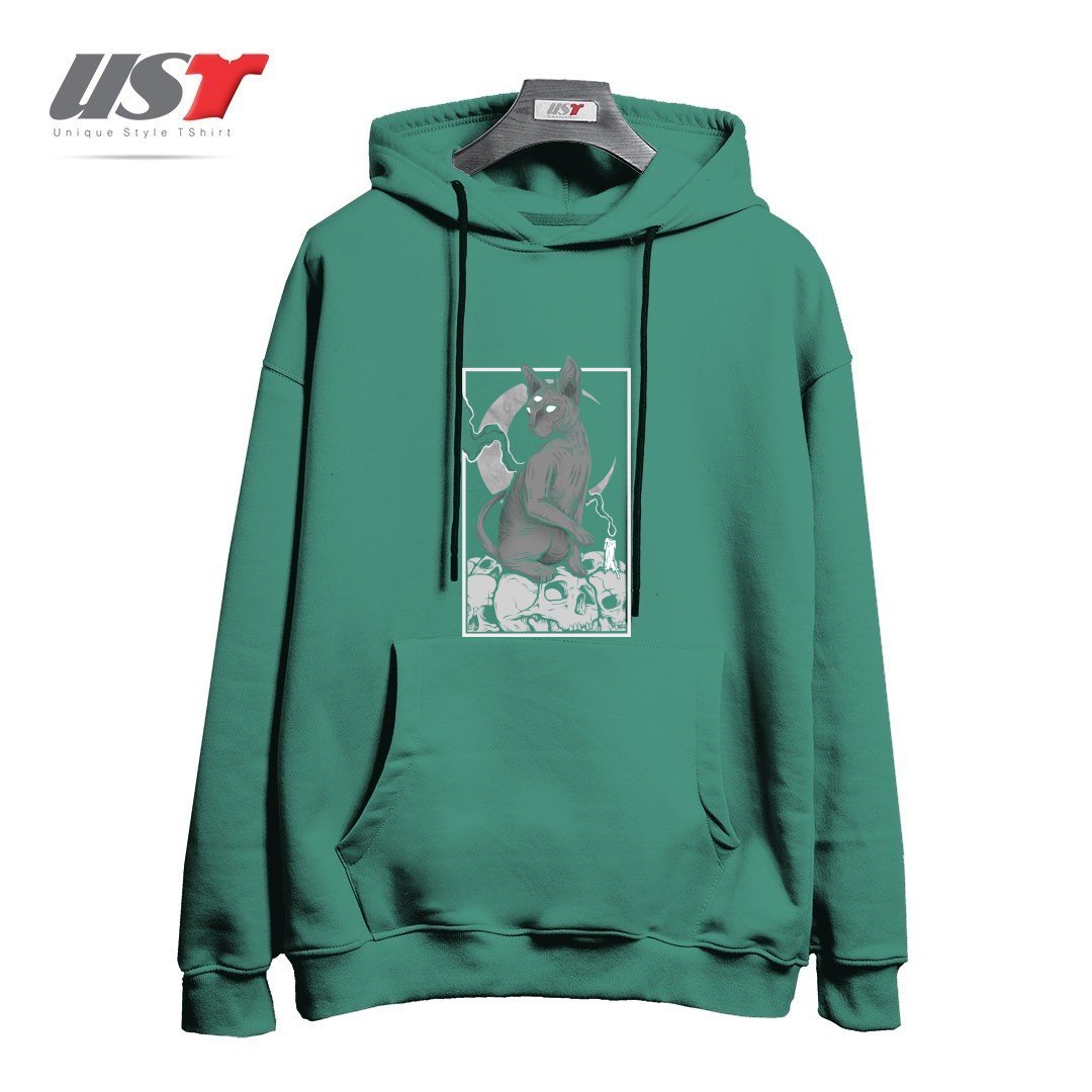 هودی اورسایز طرح OCCULT CAT