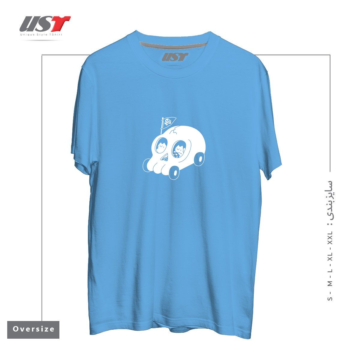 تیشرت اورسایز طرح SKULLMOBILE5151