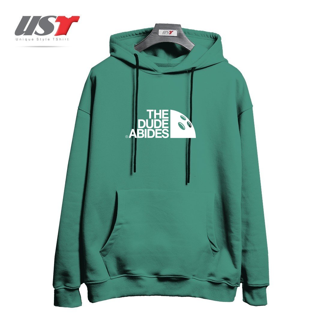 طرح HIS DUDENESS هودی اورسایزرنگ سبز سدری