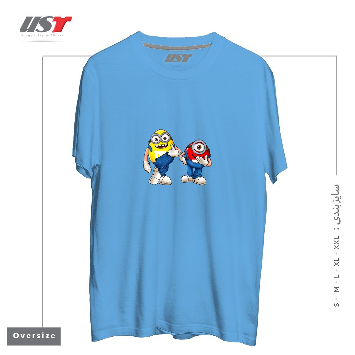 تیشرت اورسایز طرح MINI ON MINI