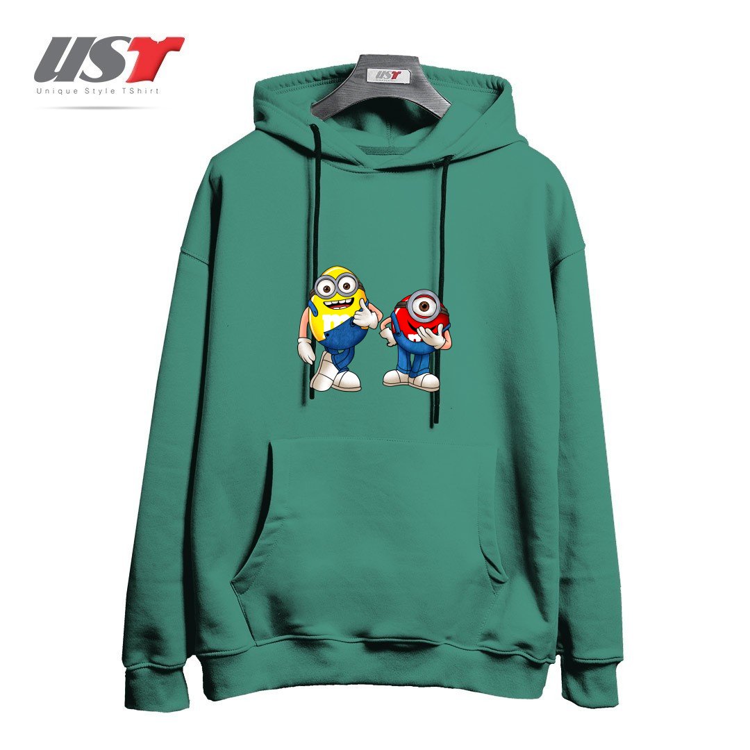 طرح MINI ON MINI هودی اورسایزرنگ سبز سدری