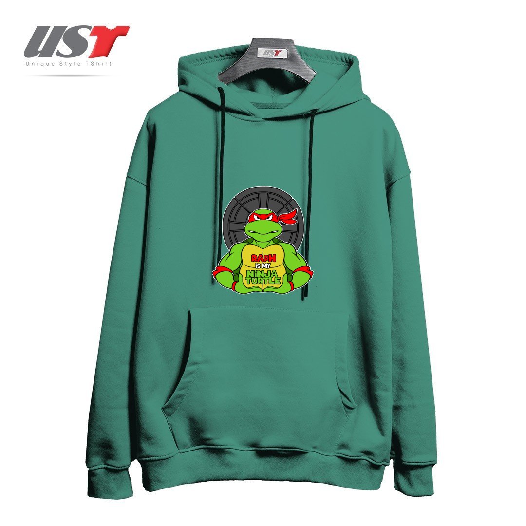 هودی اورسایز طرح RED TURTLE