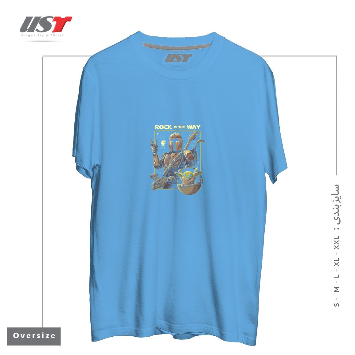 تیشرت اورسایز طرح ROCK IS THE WAY - GEEK MUSIC GIFT