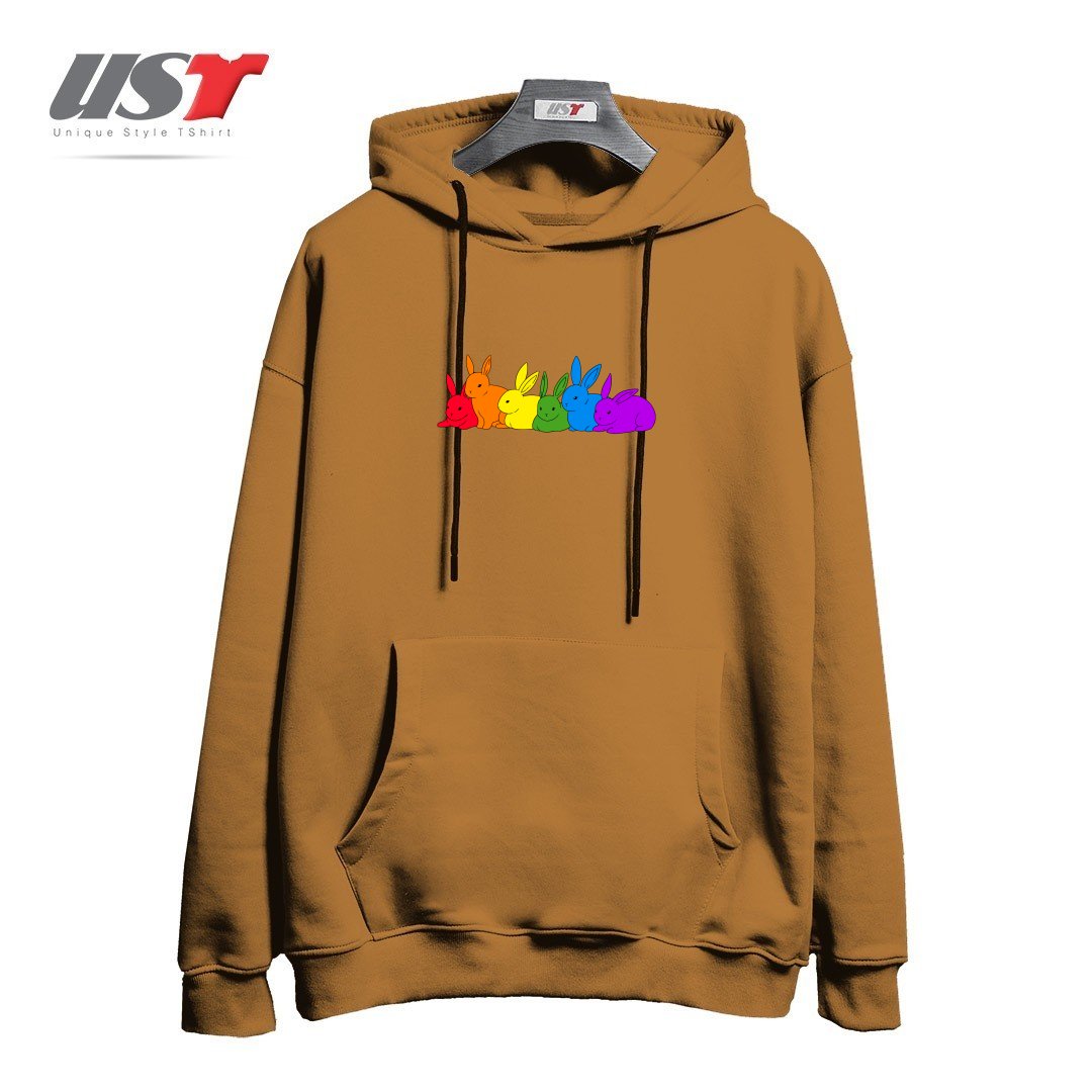 هودی اورسایز طرح LOVE IS FOR EVERYBUNNY