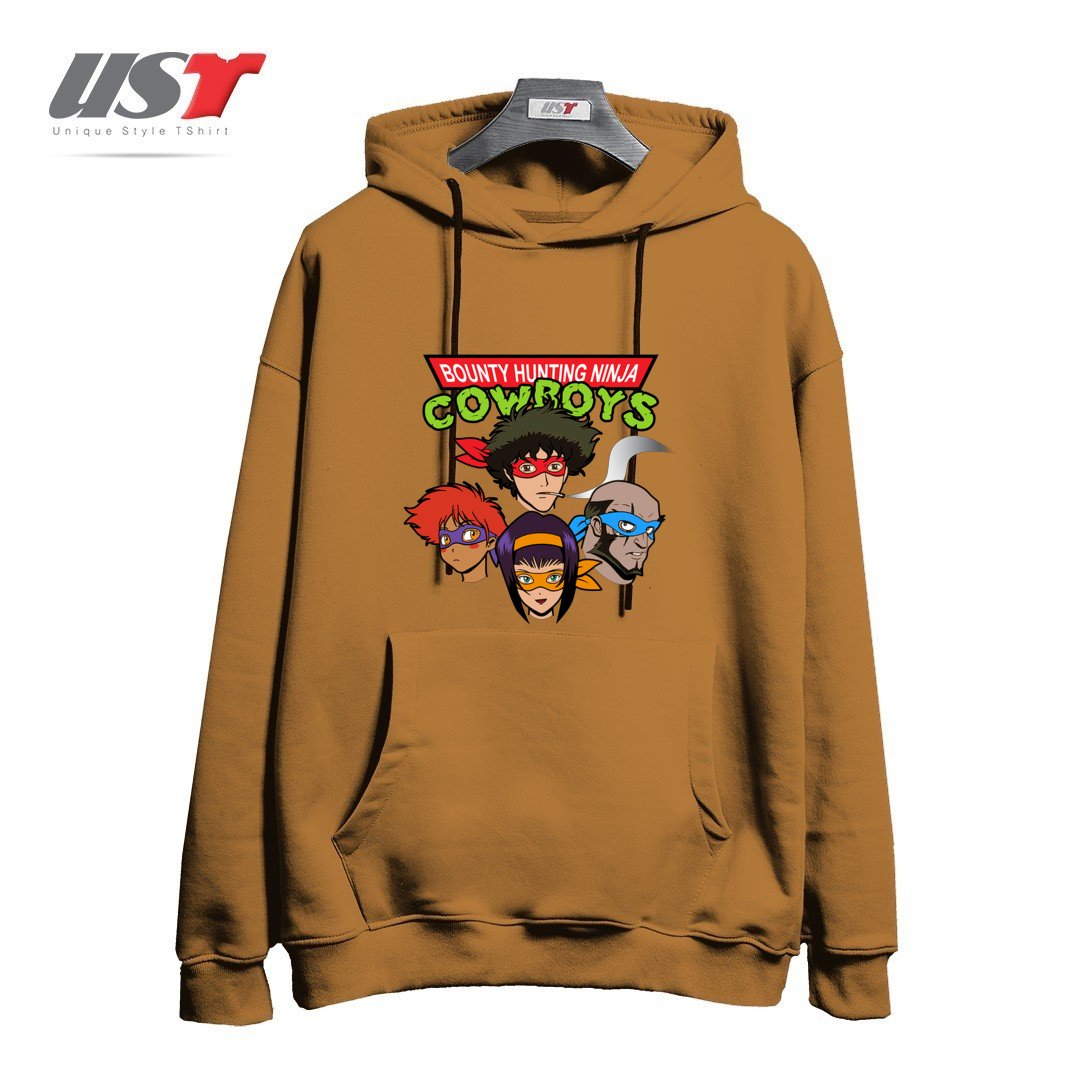 هودی اورسایز طرح Bounty Hunting Ninja Cowboys