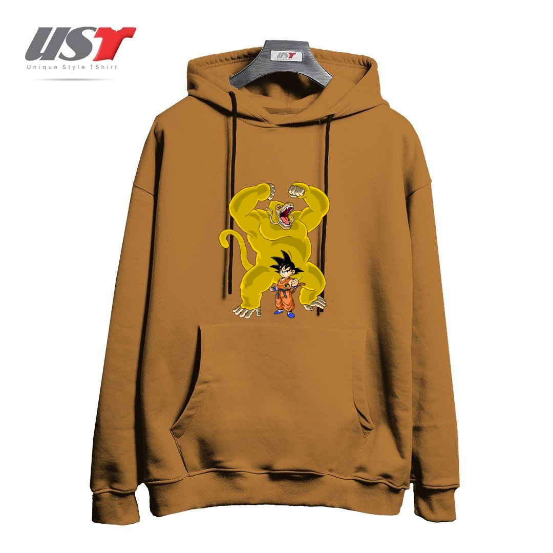 هودی اورسایز طرح GOKU AND GREAT GOLD APE OOZARU