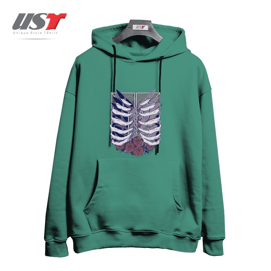 طرح Recon Corps هودی اورسایزرنگ سبز سدری