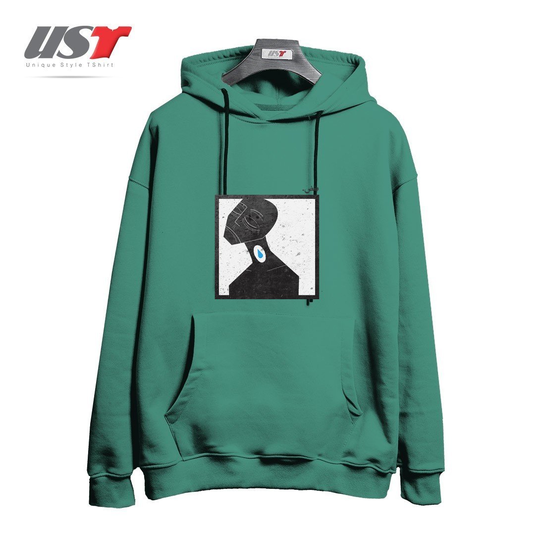 طرح بغض lump in throat هودی اورسایزرنگ سبز سدری