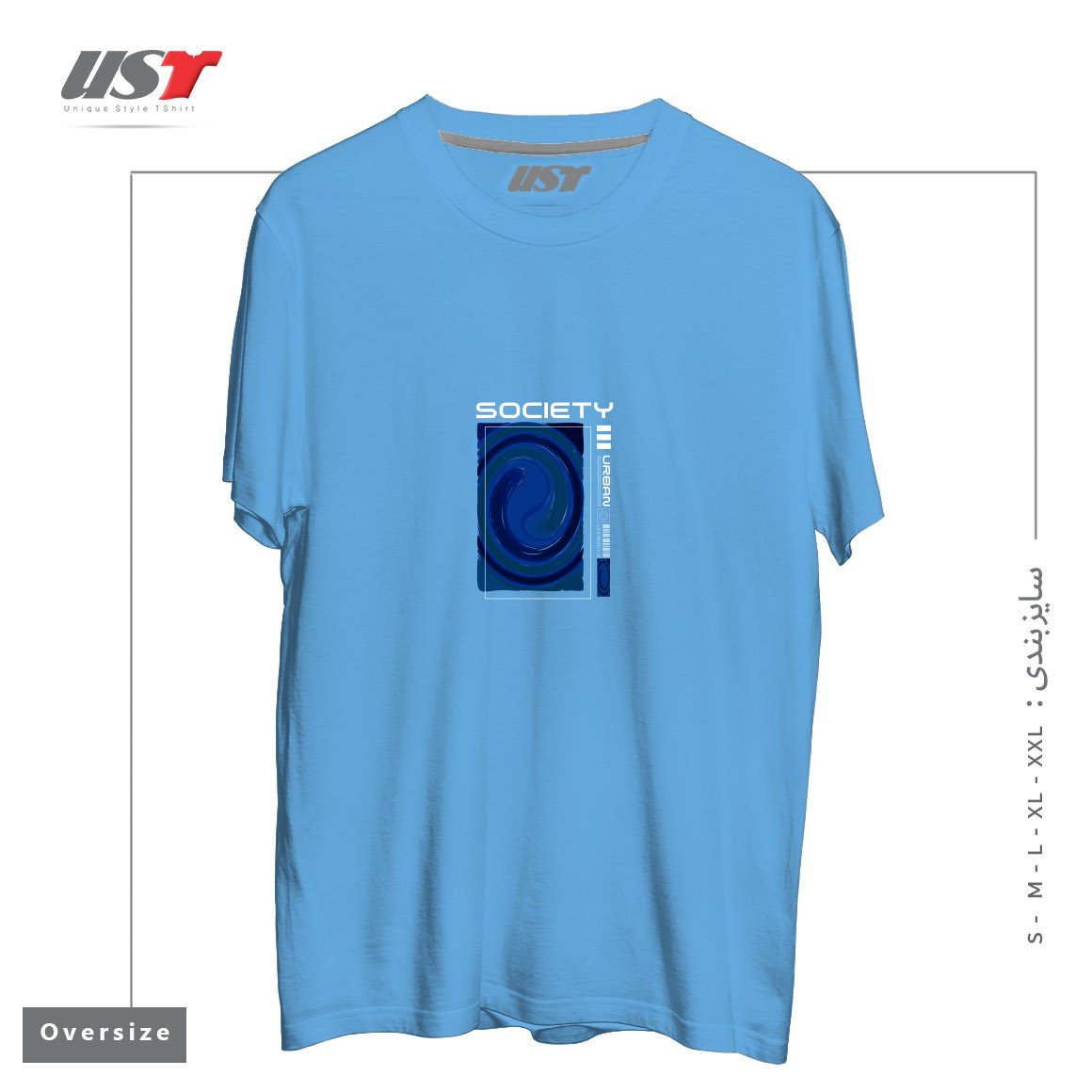 تیشرت اورسایز طرح typography 17