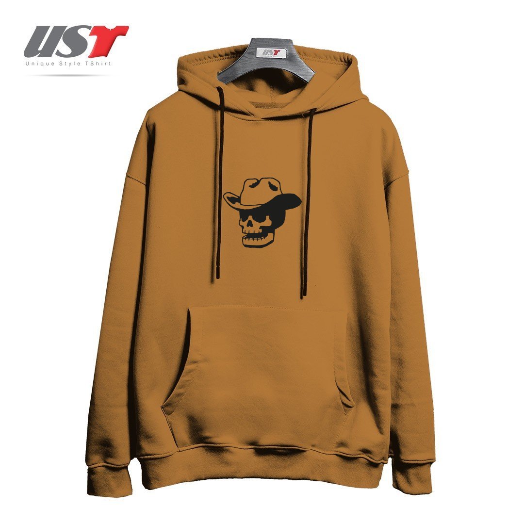 هودی اورسایز طرح COWBOY SKULL