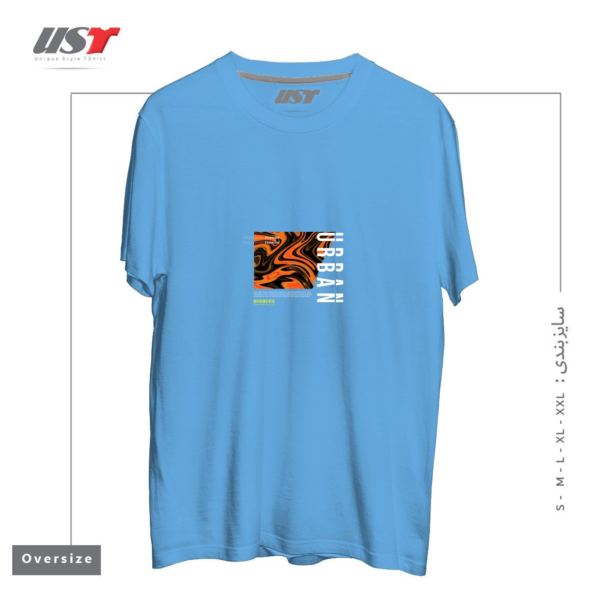 تیشرت اورسایز طرح typography 56