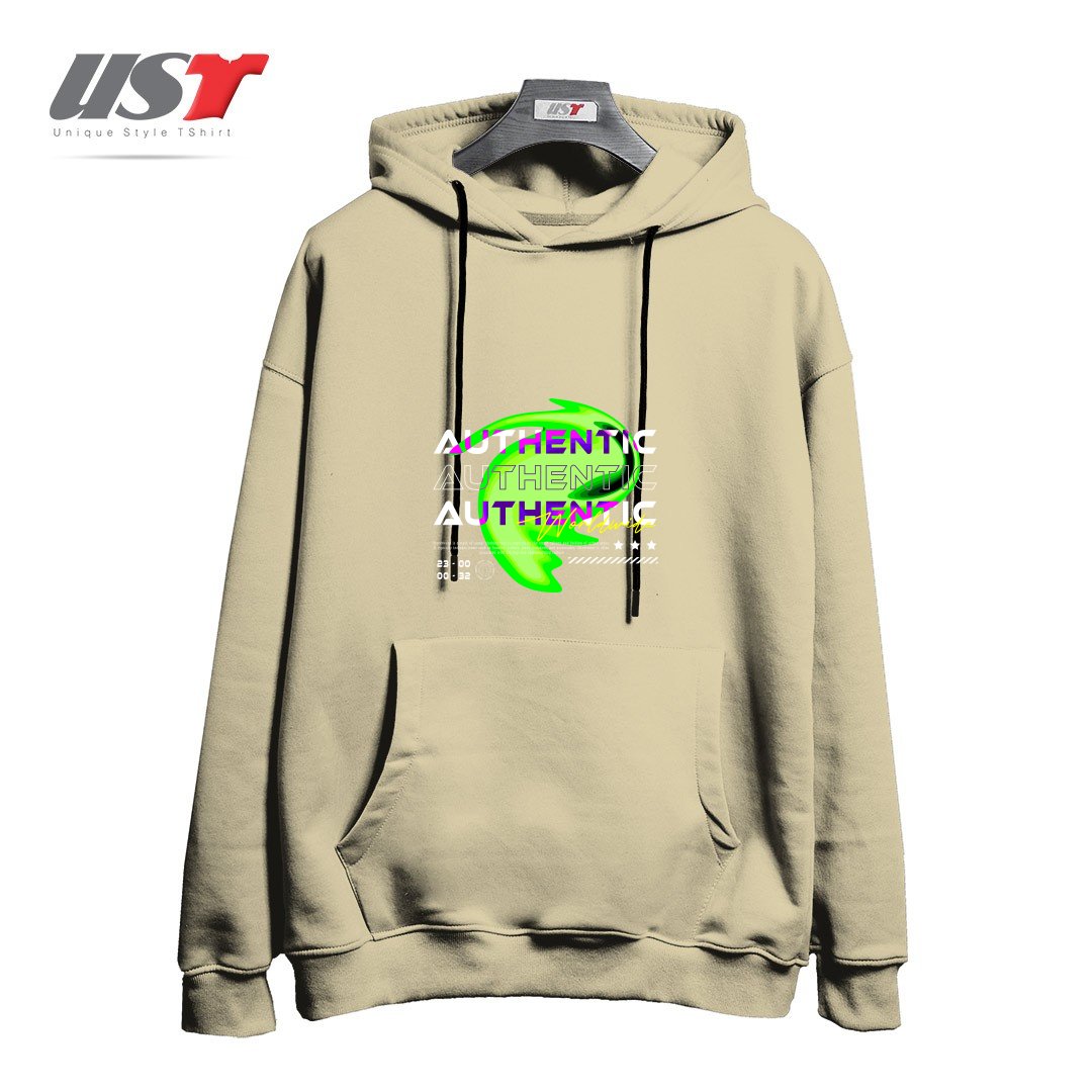 طرح typography 59 هودی اورسایزرنگ نخودی