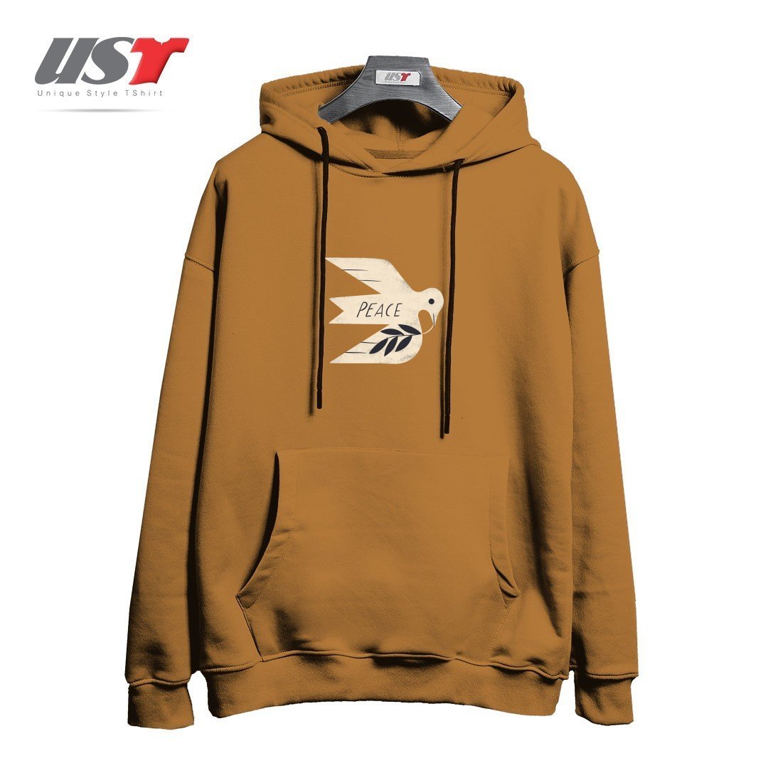 هودی اورسایز طرح PEACE DOVE