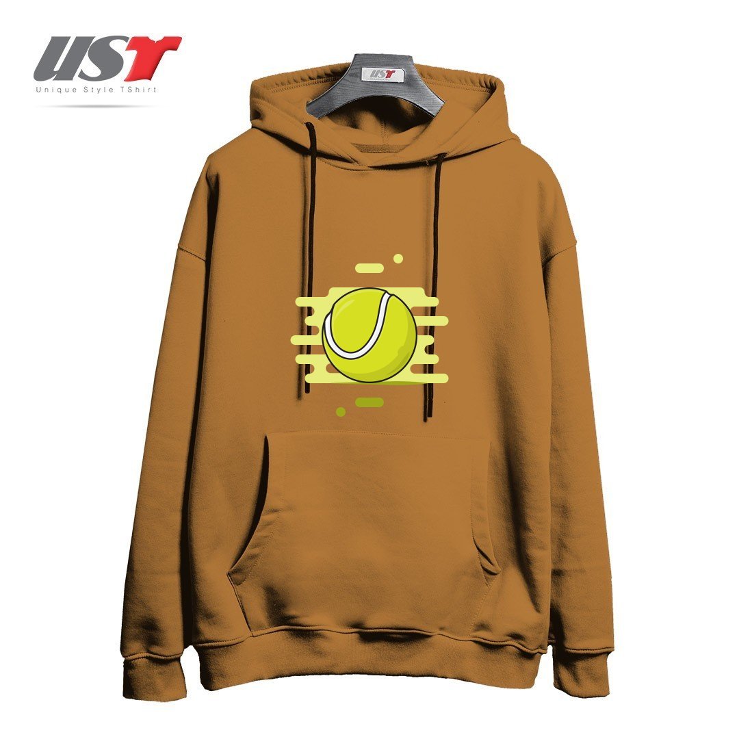 هودی اورسایز طرح GREEN TENNIS BALL