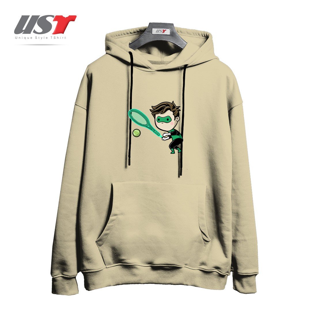 هودی اورسایز طرح SPORTY BUDDY TENNIS