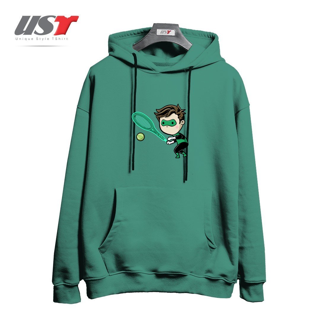 هودی اورسایز طرح SPORTY BUDDY TENNIS