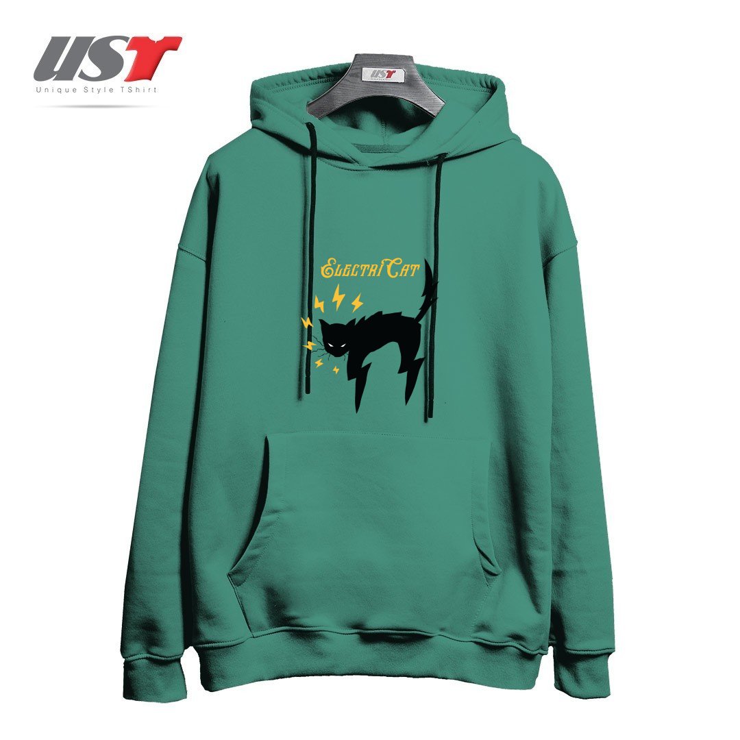 طرح lash-Recovered هودی اورسایزرنگ سبز سدری