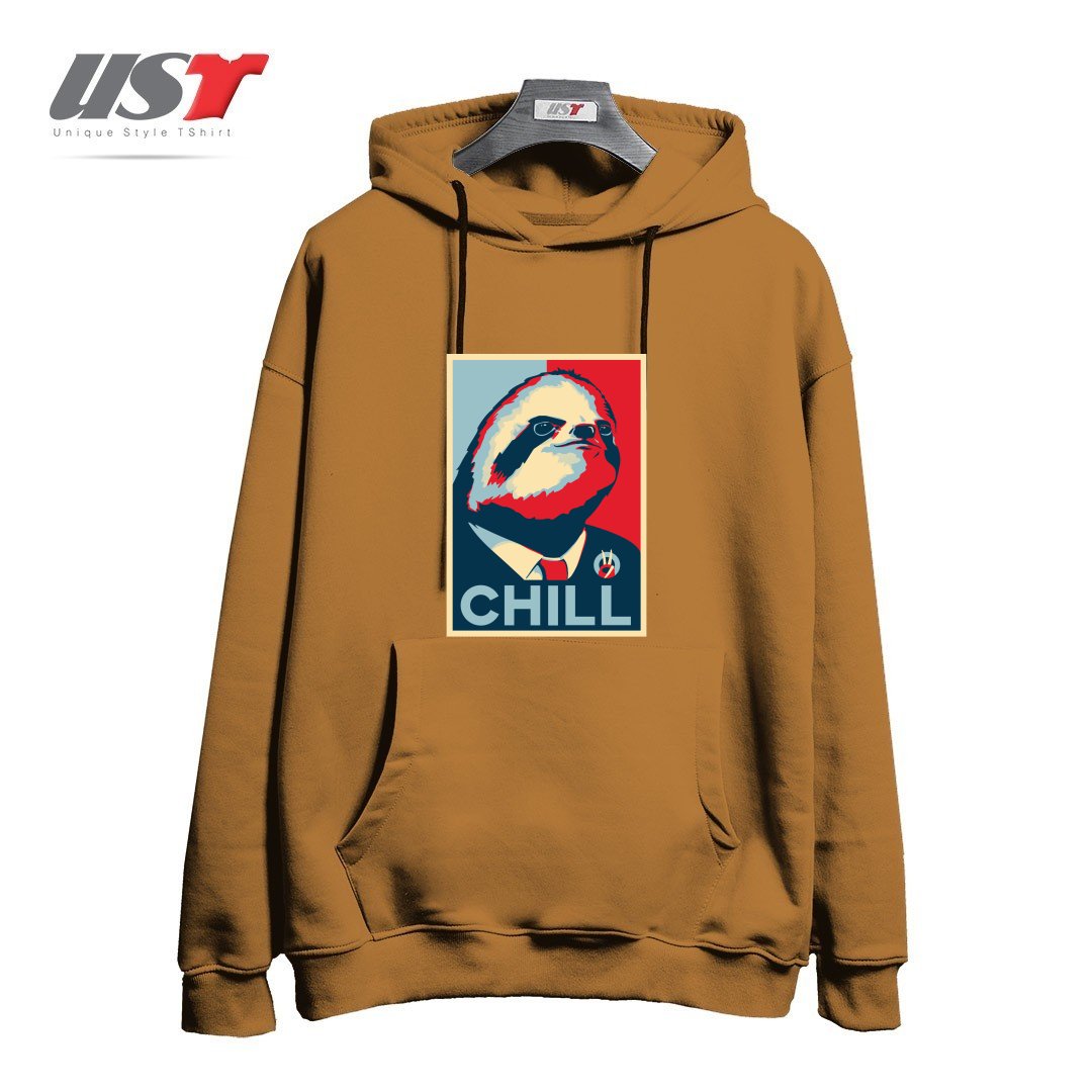 طرح SLOTH FOR PRESIDENT هودی اورسایزرنگ نسکافه ای