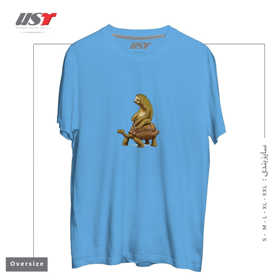 طرح SPEED IS RELATIVE (BLACK VARIANT) تیشرت اورسایزرنگ آبی روشن