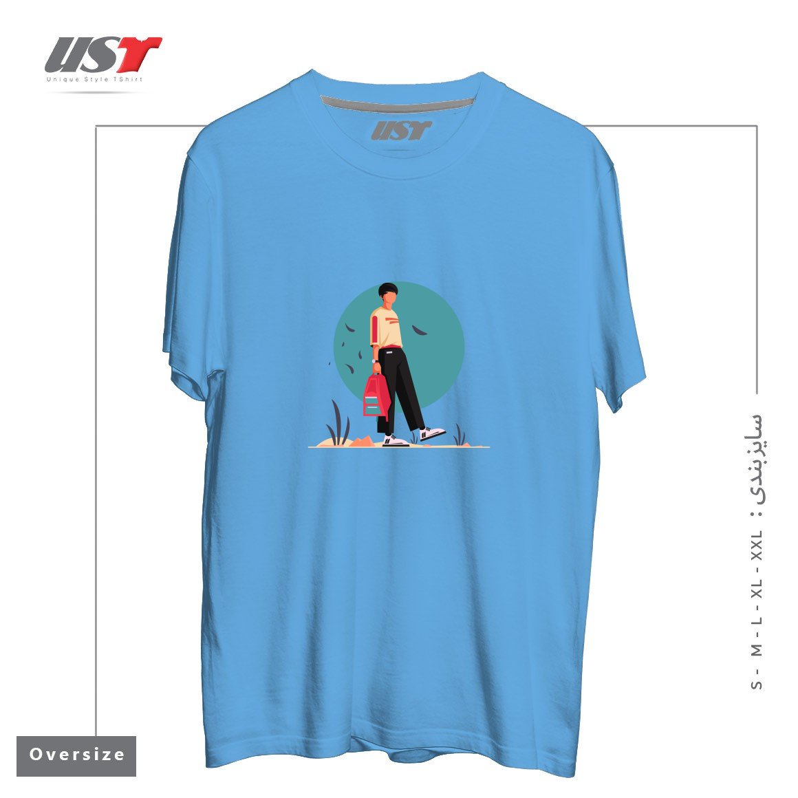 تیشرت اورسایز طرح Life Style8