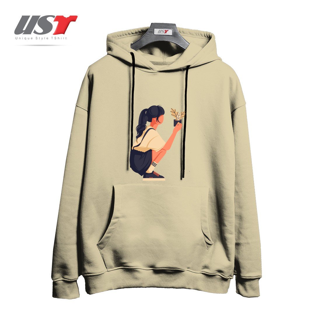 طرح Life Style15 هودی اورسایزرنگ نخودی