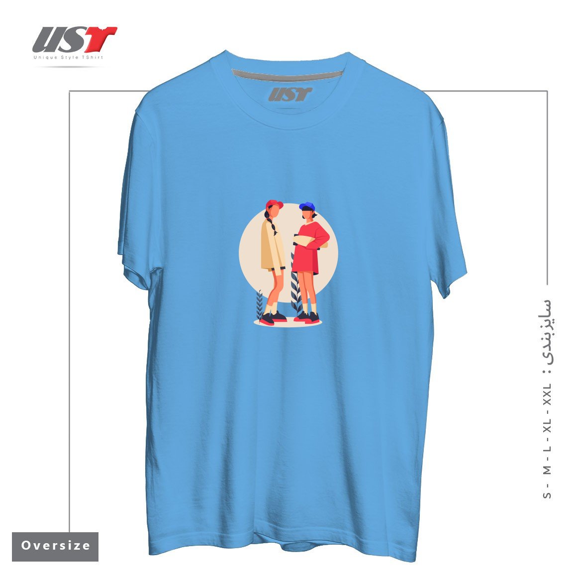 تیشرت اورسایز طرح Life Style19