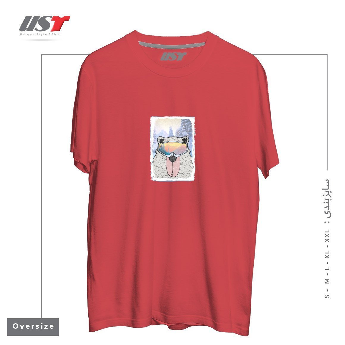 طرح WINTER GAMES AND CRAZY BEARS7 تیشرت اورسایزرنگ ماتیکی